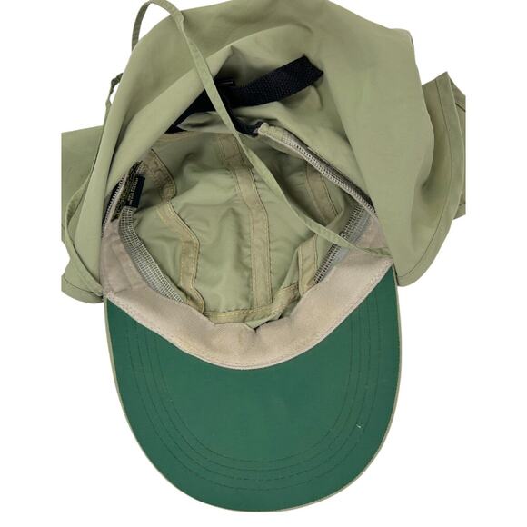 Dorfman Pacific DPC Removable Flap Sun Shade Hat Cap Mesh Khaki Nylon Poly OS - Picture 5 of 9